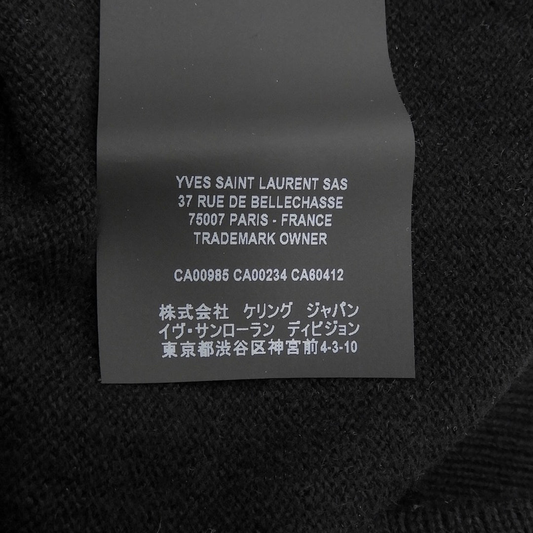 Great SAINT LAURENT PARIS knit black cashmere Women S 603085