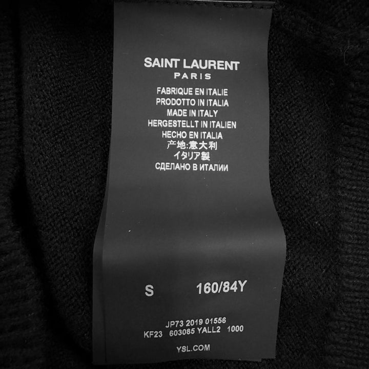 Great SAINT LAURENT PARIS knit black cashmere Women S 603085