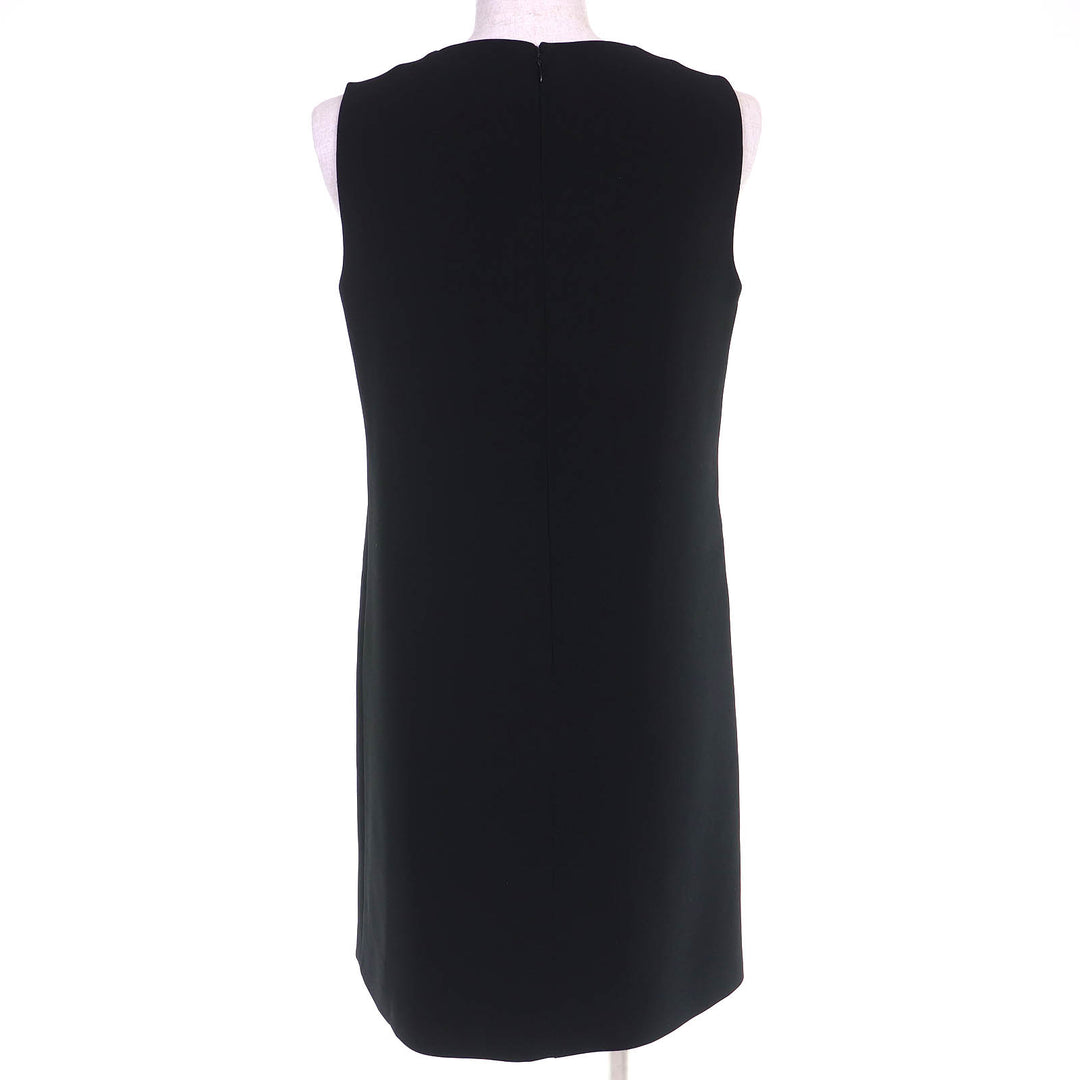 Excellent MIUMIU one piece sleeveless top with star jewels black 40 MF3152