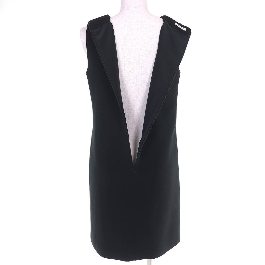 Excellent MIUMIU one piece sleeveless top with star jewels black 40 MF3152