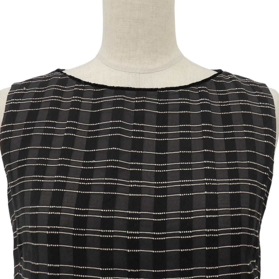 Excellent FOXEY one piece Dress Prologue Black White wool Women 38 42958