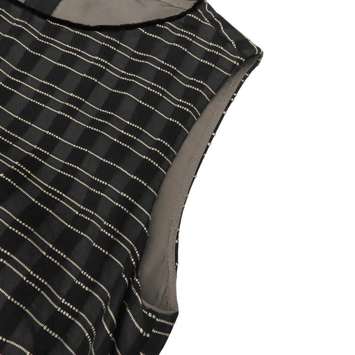 Excellent FOXEY one piece Dress Prologue Black White wool Women 38 42958