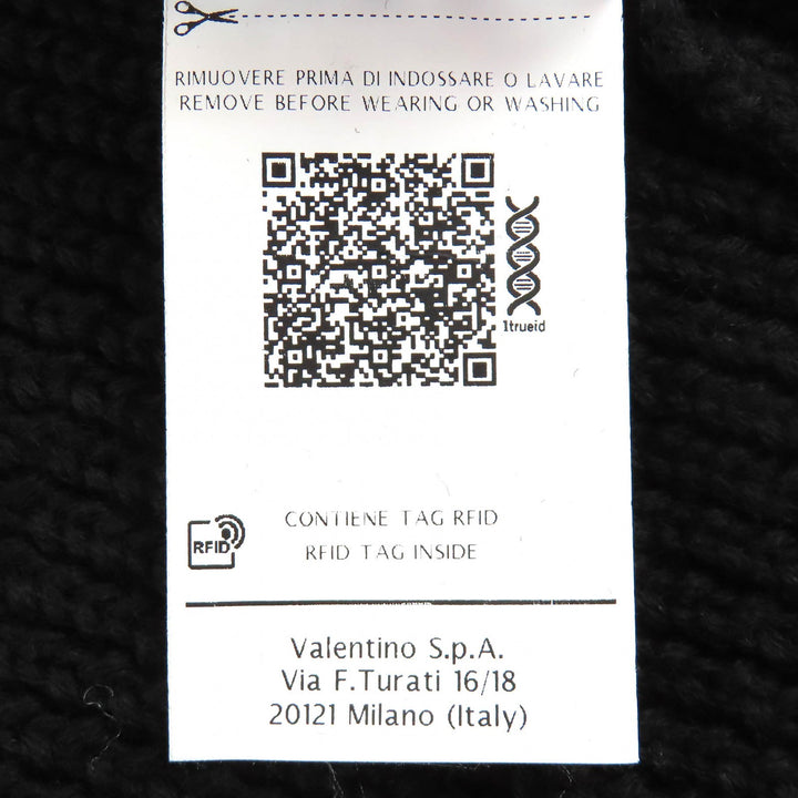 Excellent VALENTINO Two-tone long knit cardigan gown coat Ivory XS SB3KSA004QR
