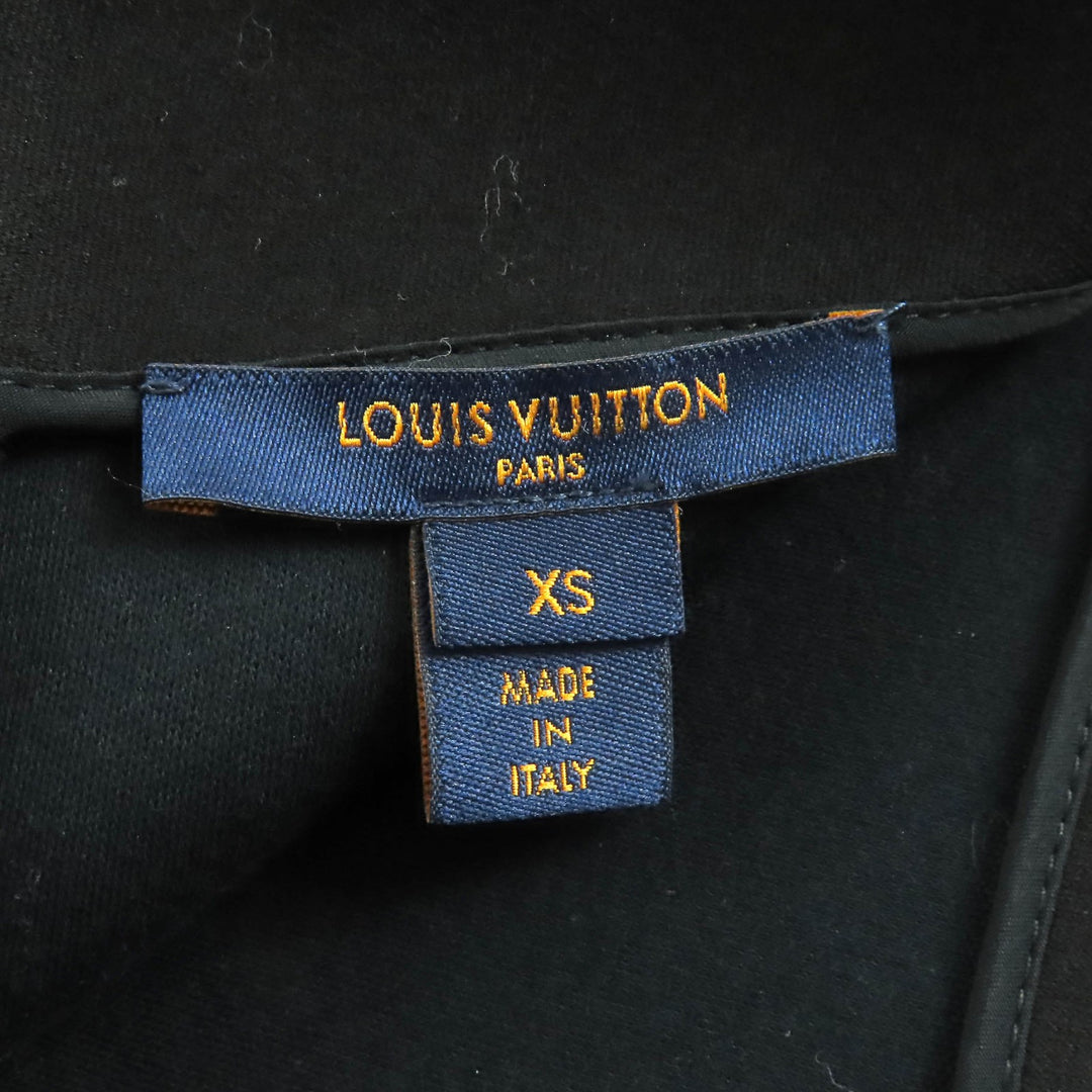 Great LOUIS VUITTON flare skirt Monogram Flower Dot Pattern Back Zip Mini XS