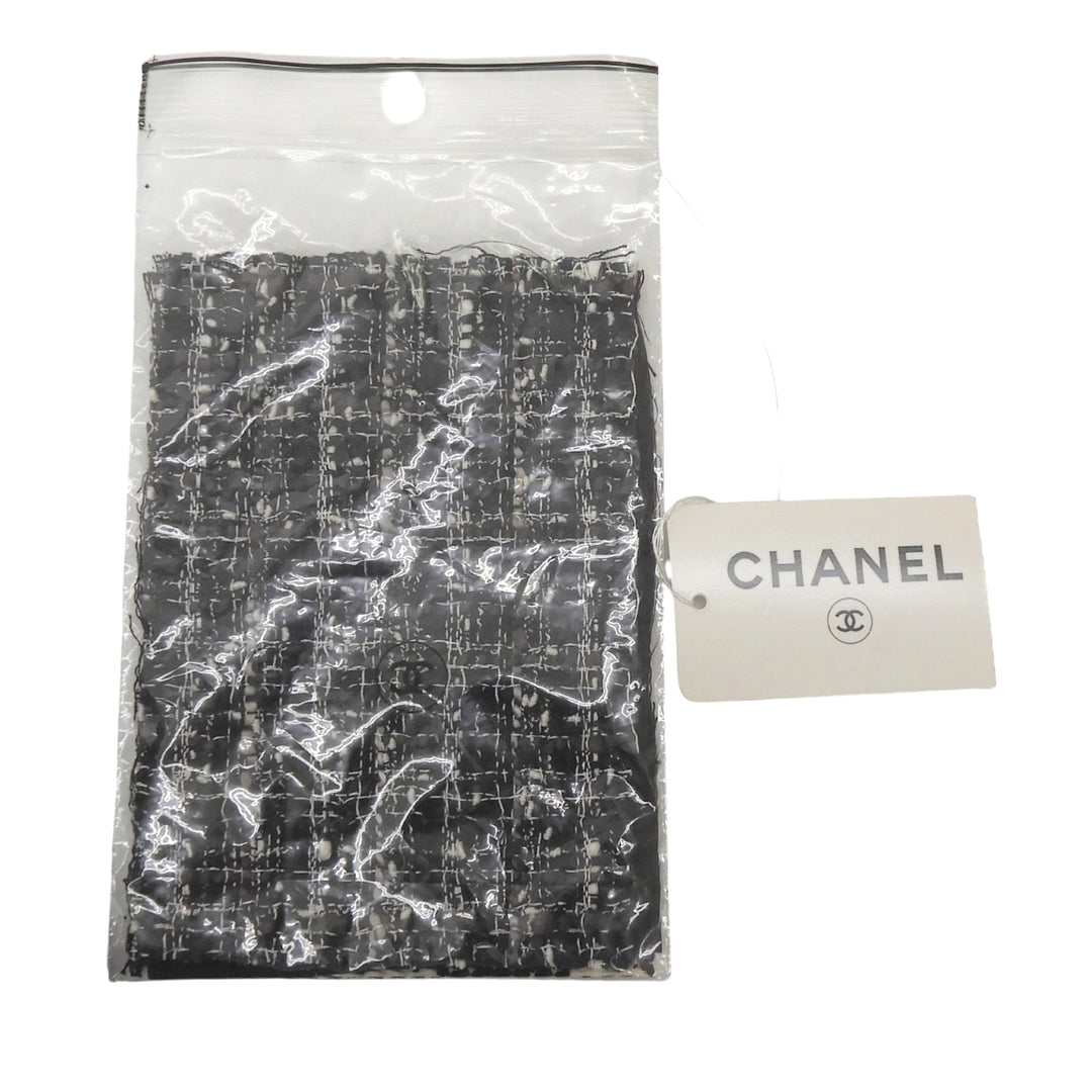 Pristine CHANEL Tweed skirt Navy cotton Women 42 06P P28601