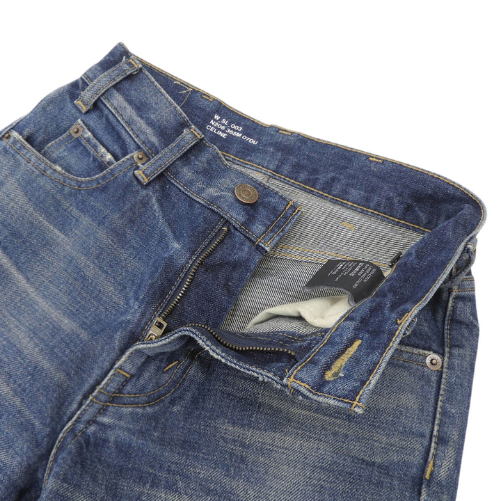 Great CELINE Denim pants Indigo cotton Women 24 2N206365M