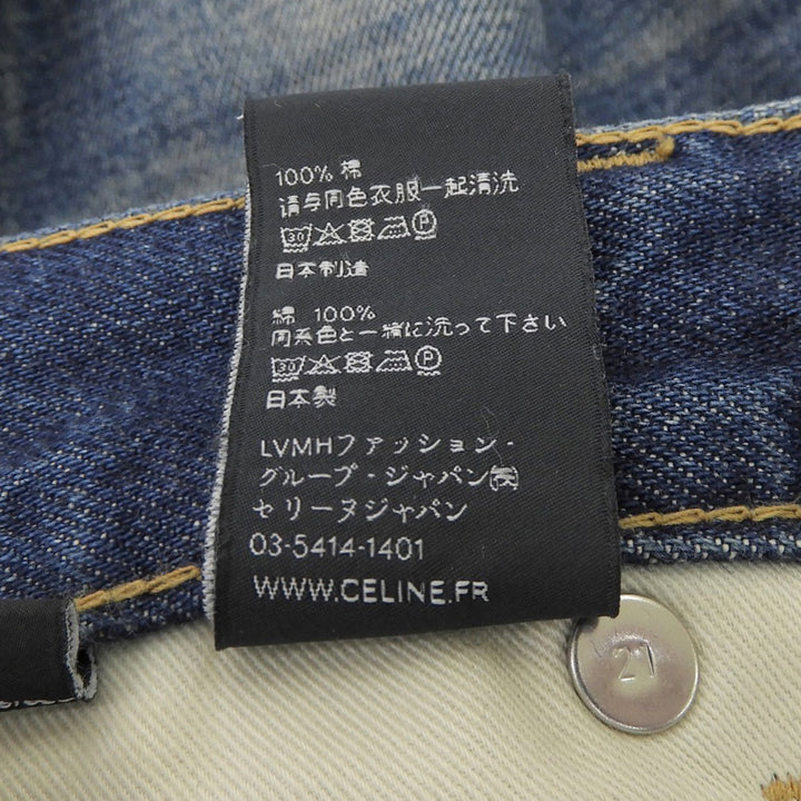 Great CELINE Denim pants Indigo cotton Women 24 2N206365M