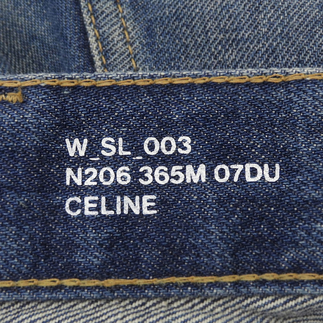 Great CELINE Denim pants Indigo cotton Women 24 2N206365M
