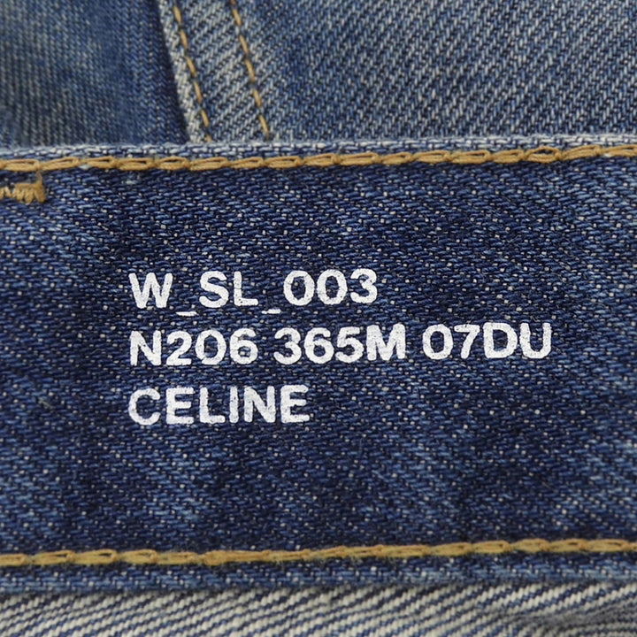 Great CELINE Denim pants Indigo cotton Women 24 2N206365M