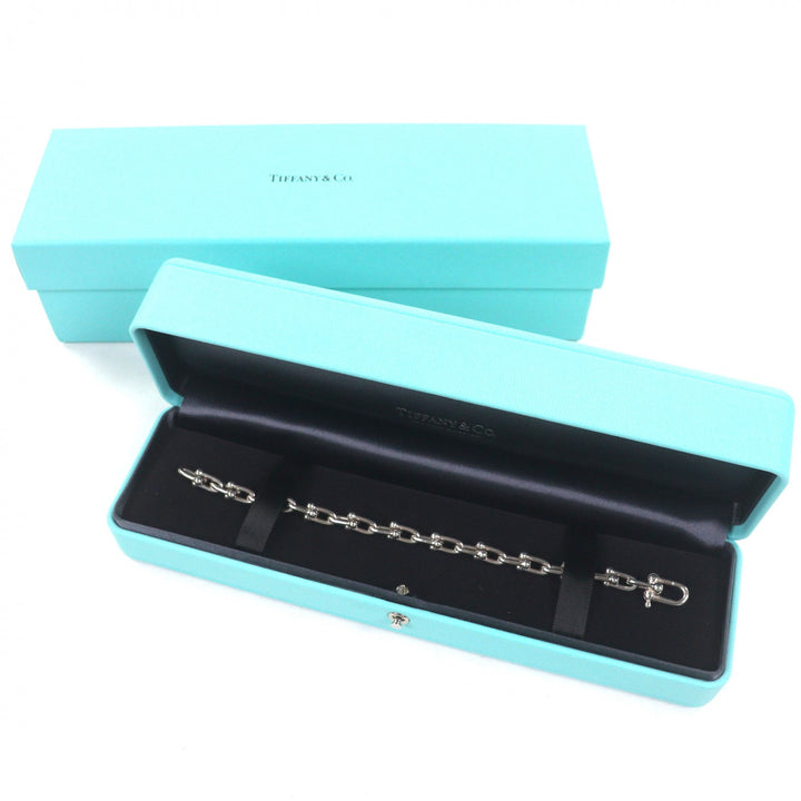 Great TIFFANY&Co. bracelet hardware small link Silver AG925 Women