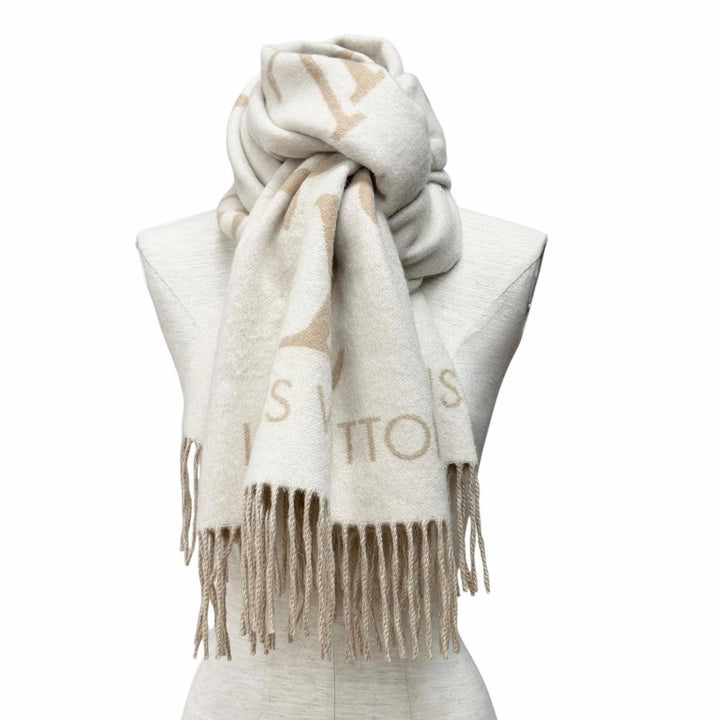Great LOUIS VUITTON Scarf muffler reykjavik cashmere Women M78123