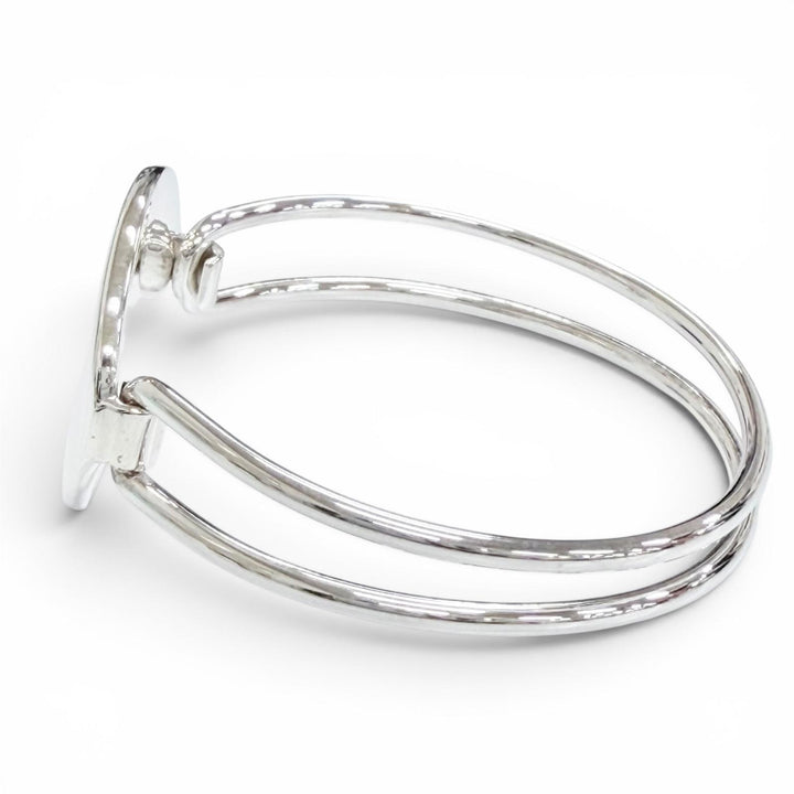 Excellent TIFFANY&Co. Bangle Oval ID Bangle Silver 925