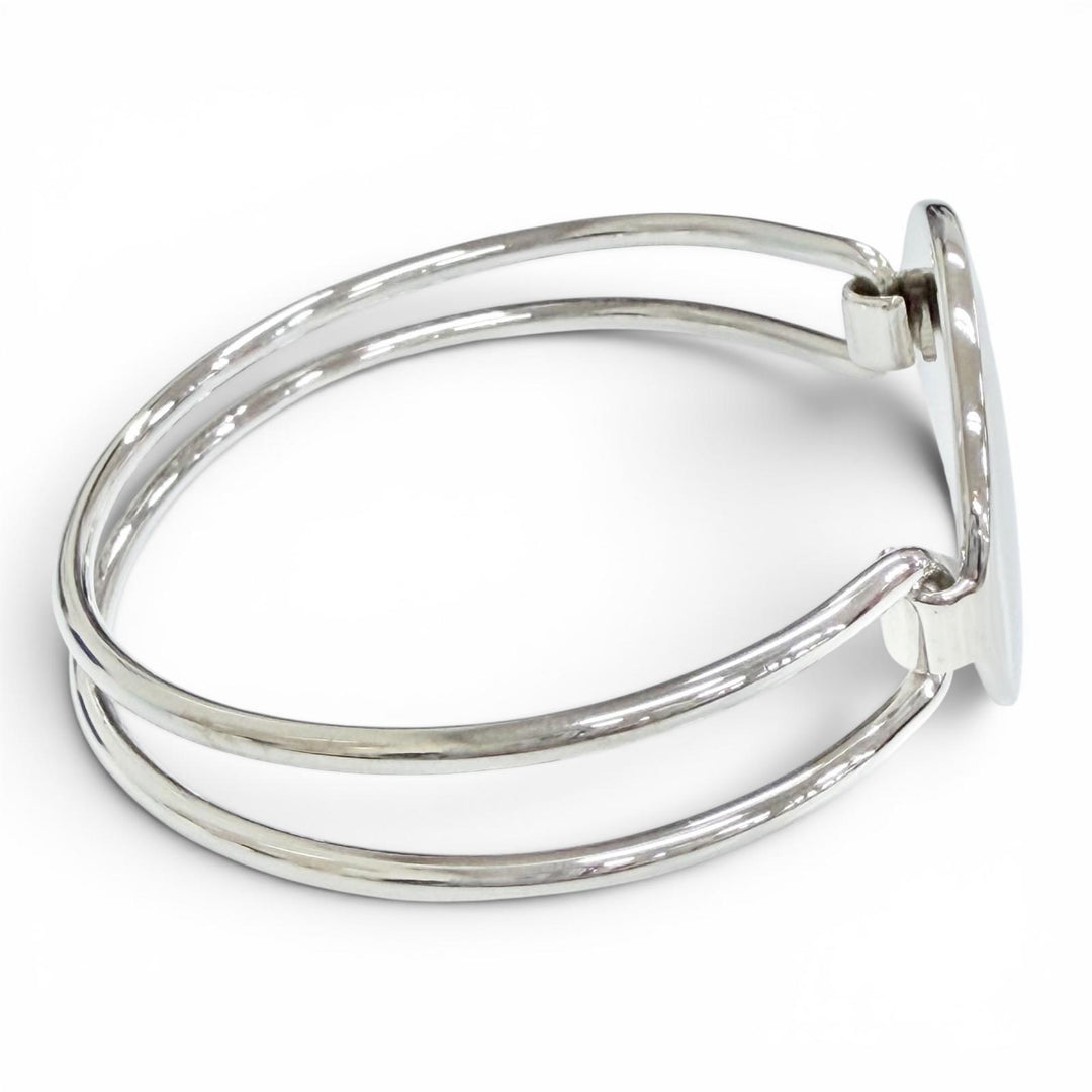 Excellent TIFFANY&Co. Bangle Oval ID Bangle Silver 925