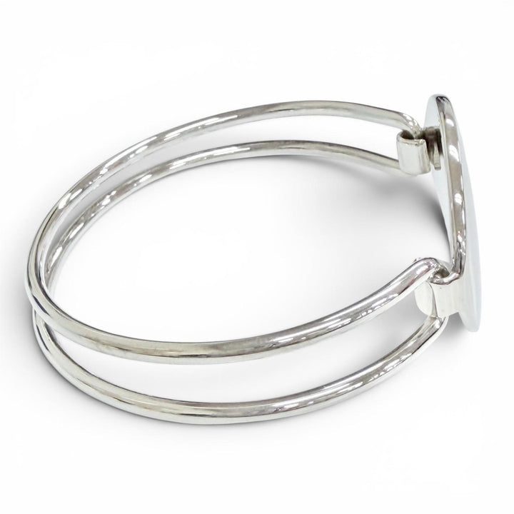 Excellent TIFFANY&Co. Bangle Oval ID Bangle Silver 925