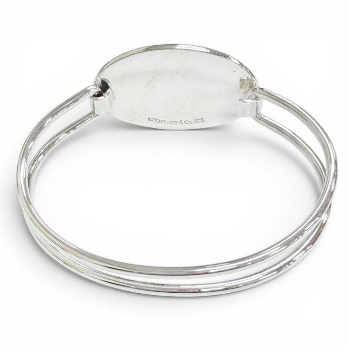 Excellent TIFFANY&Co. Bangle Oval ID Bangle Silver 925