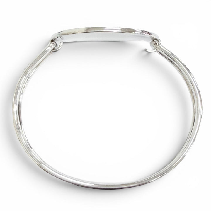 Excellent TIFFANY&Co. Bangle Oval ID Bangle Silver 925