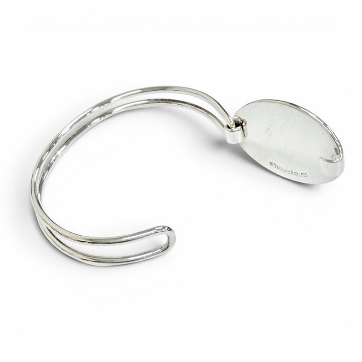 Excellent TIFFANY&Co. Bangle Oval ID Bangle Silver 925