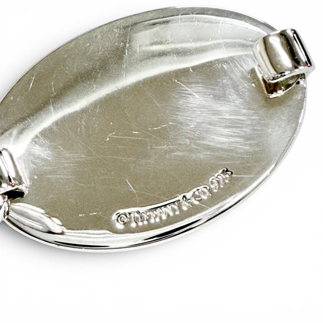 Excellent TIFFANY&Co. Bangle Oval ID Bangle Silver 925