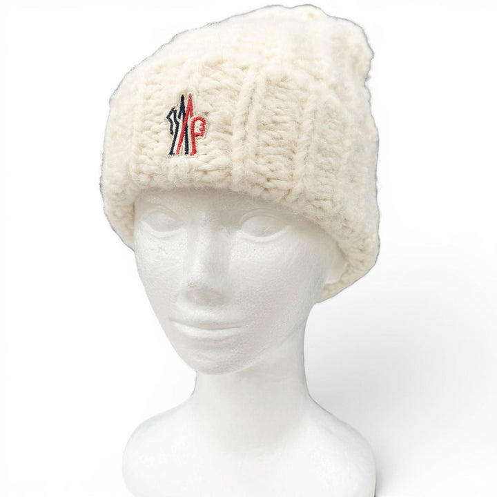 Pristine MONCLER GRENOBLE Knit cap BERRETTO TRICOT Logo patch