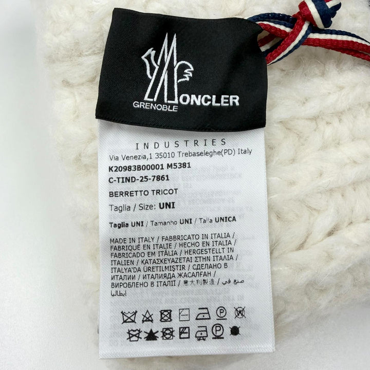 Pristine MONCLER GRENOBLE Knit cap BERRETTO TRICOT Logo patch