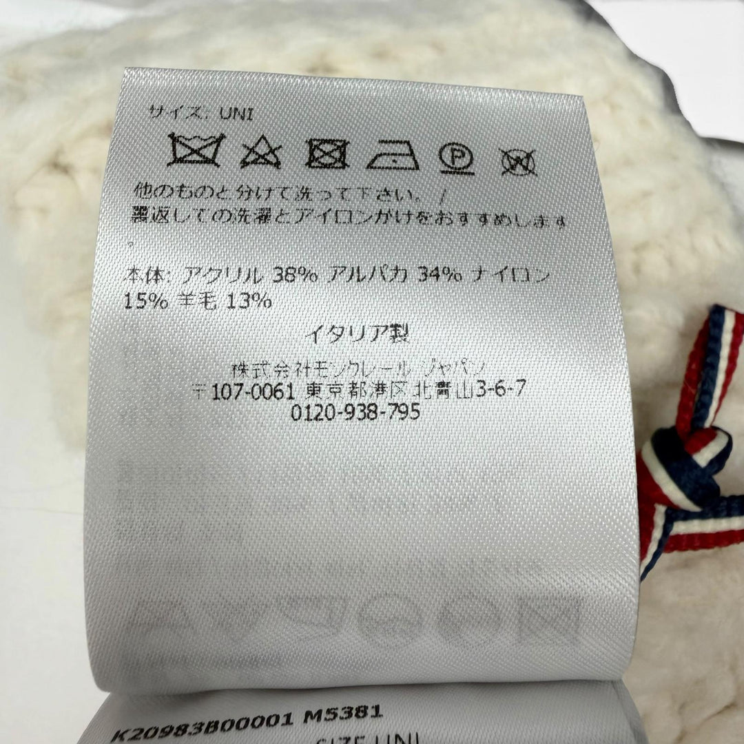 Pristine MONCLER GRENOBLE Knit cap BERRETTO TRICOT Logo patch