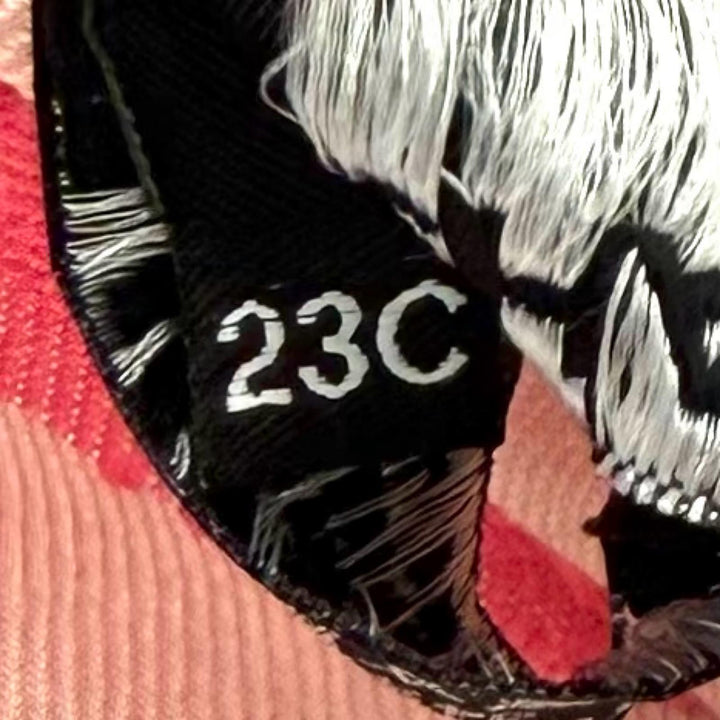 Excellent CHANEL Stall COCO Mark Large Size with Fringe pink cashmere Women 23C