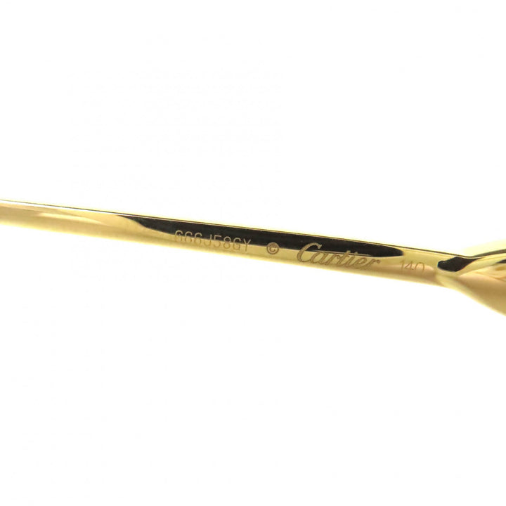 Excellent Cartier Glasses C Decor Square gold mens CT0369O