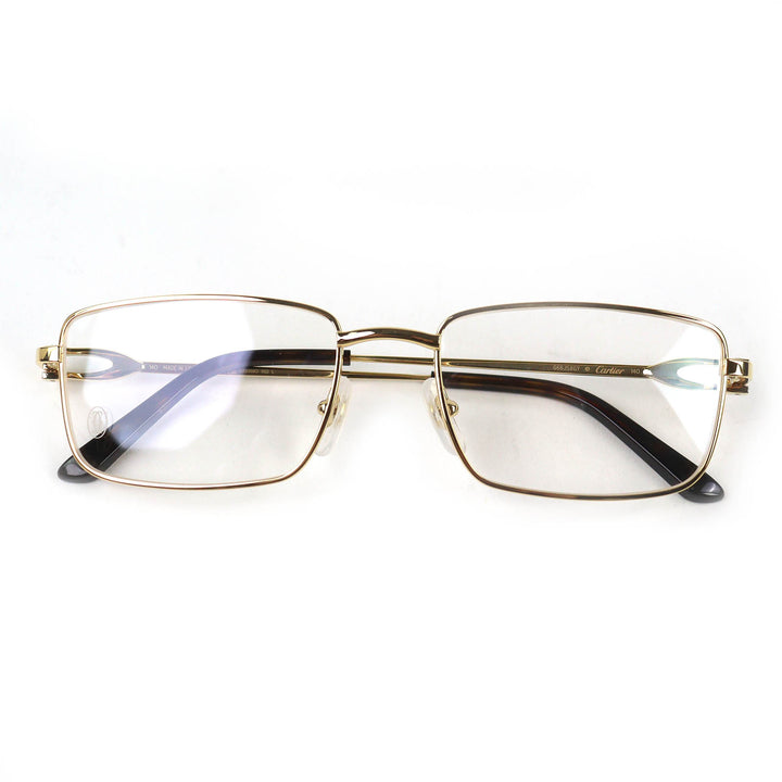 Excellent Cartier Glasses C Decor Square gold mens CT0369O