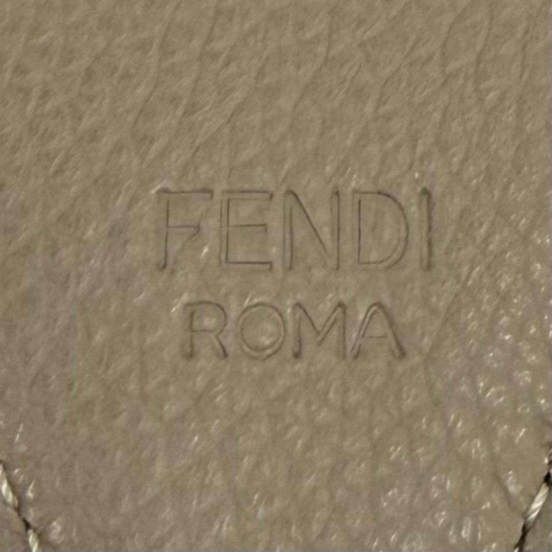 Excellent FENDI Shoulder strap Zucca Pattern leather with pockets Gurege