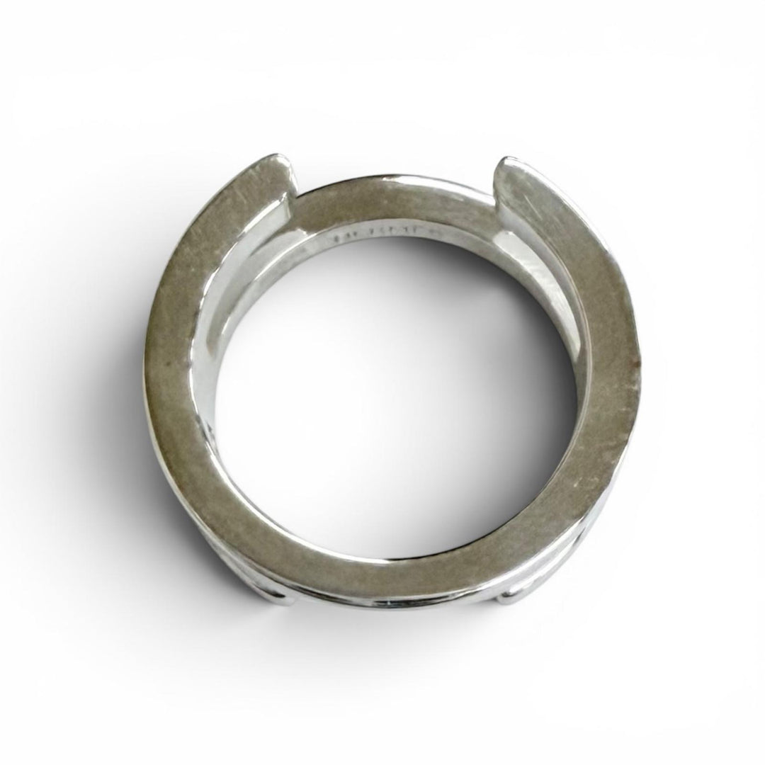 Excellent HERMES Ring ring H Symbol Ring, Finger Ring, Accessory Silver AG925 48
