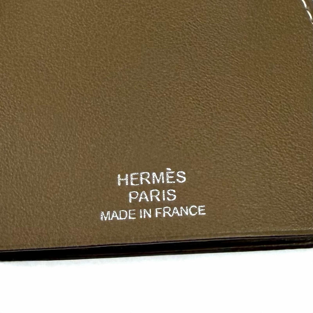 Excellent HERMES Necklace Leather Clochette Necklace Charm Leather leather Women