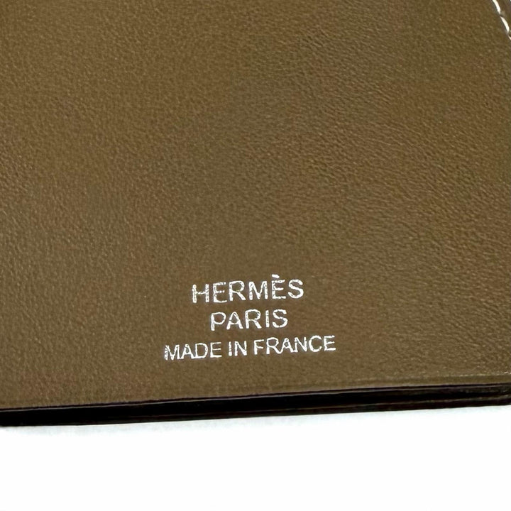 Excellent HERMES Necklace Leather Clochette Necklace Charm Leather leather Women