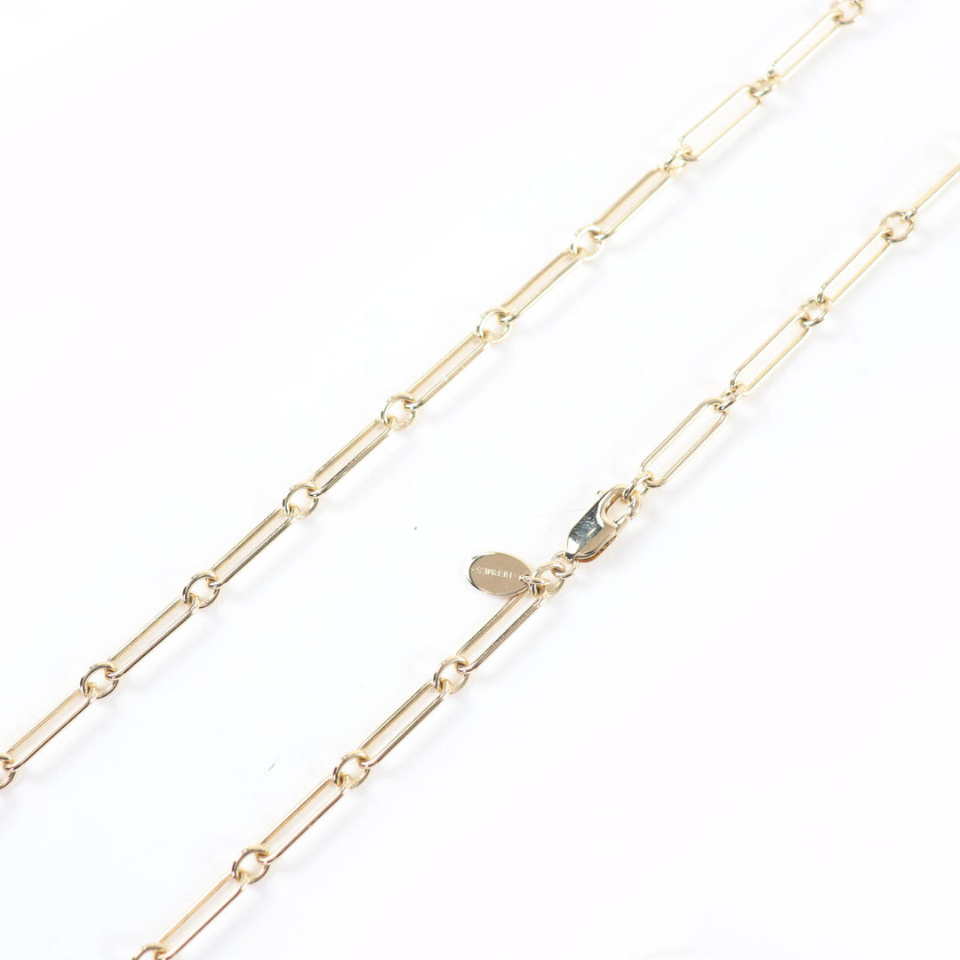 Excellent HERMES Necklace Marokinje GM Fusion Kelly gold Buffalo horn Women