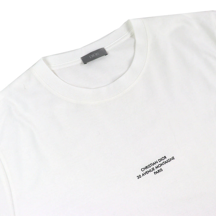 Excellent DIOR Short sleeve T-shirt Dior Montaigne white XXL 593J668D3018