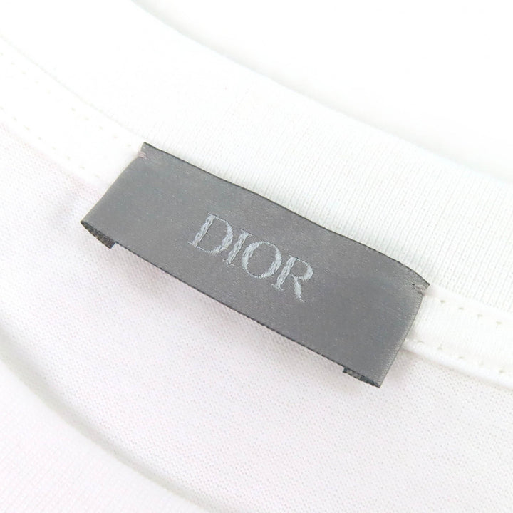 Excellent DIOR Short sleeve T-shirt Dior Montaigne white XXL 593J668D3018