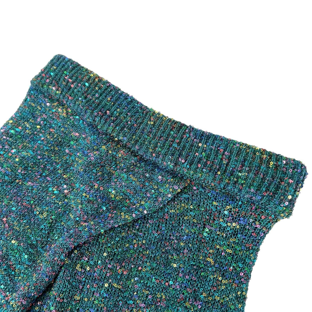 Excellent LOEWE skirt Long dress with sequined petticoat green polyamide Women