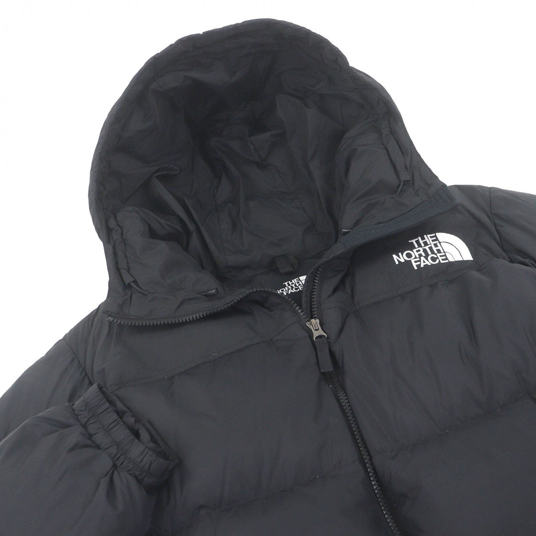Great THE NORTH FACE Down jacket Nuptse Hoodie Hooded black Nylon mens L ND92331