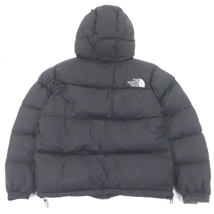Great THE NORTH FACE Down jacket Nuptse Hoodie Hooded black Nylon mens L ND92331