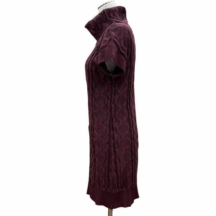 Excellent PLEATS PLEASE knit Bordeaux Nylon Women 3 PP94LK923
