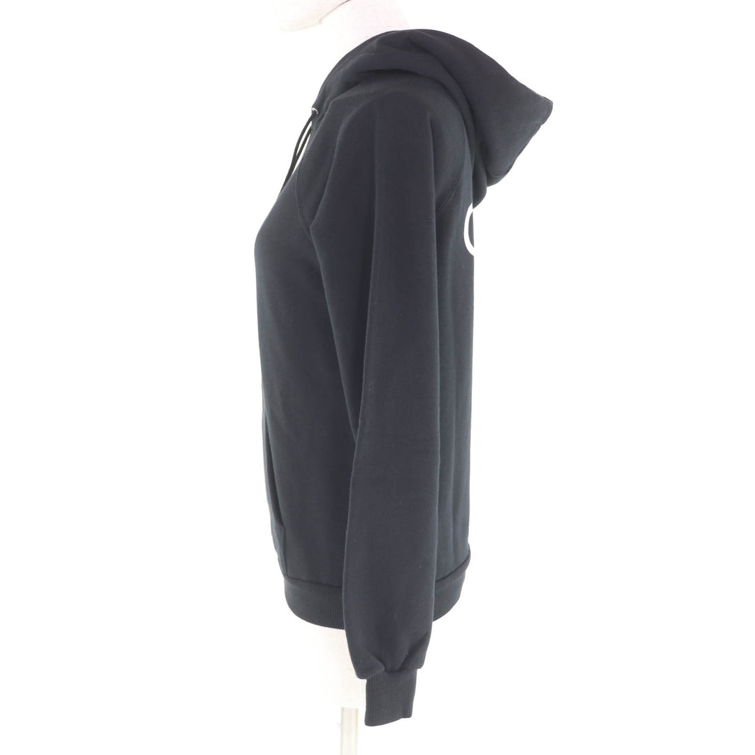 Great CELINE hoodie Hedi Slimane era back logo pullover black cotton S 2Y006632E
