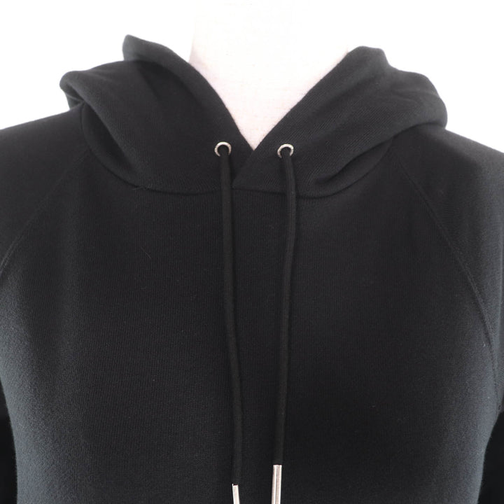 Great CELINE hoodie Hedi Slimane era back logo pullover black cotton S 2Y006632E