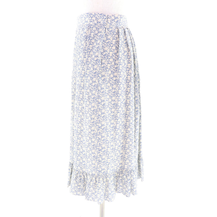 Excellent CELINE flare skirt Hedi Slimane era floral print silk 38 2J264757L