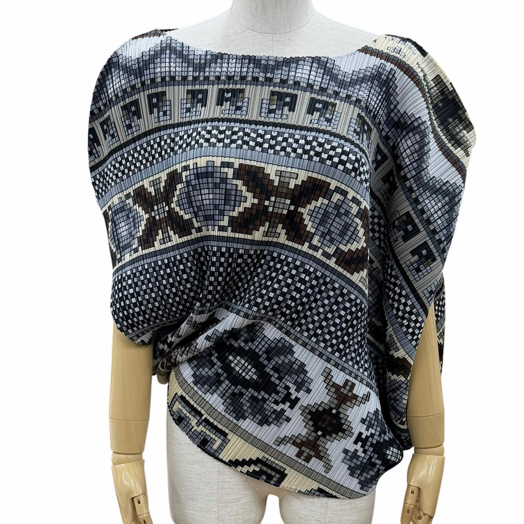 Excellent PLEATS PLEASE T-shirt multicolor polyester Women PP03-JK555