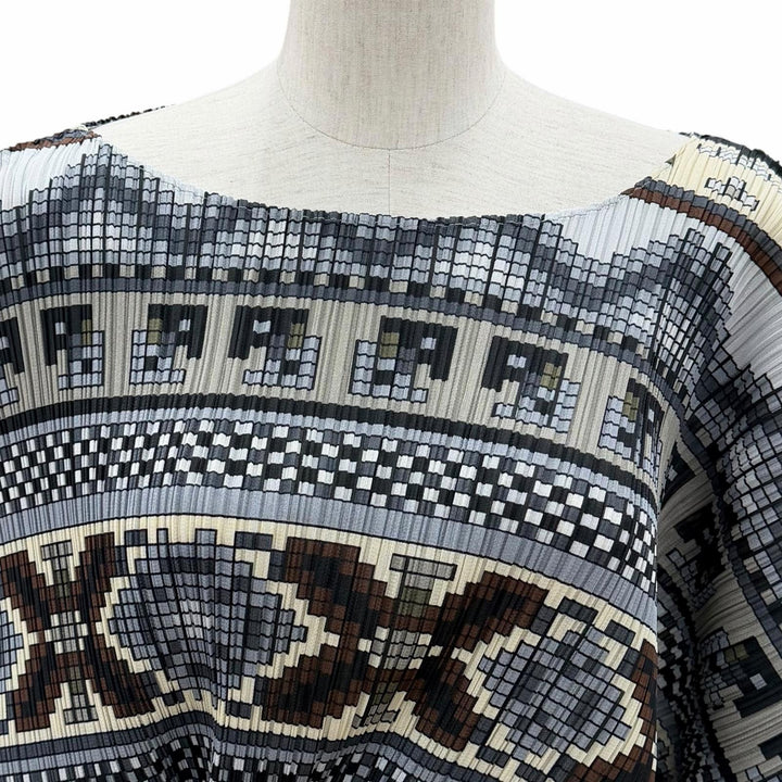 Excellent PLEATS PLEASE T-shirt multicolor polyester Women PP03-JK555