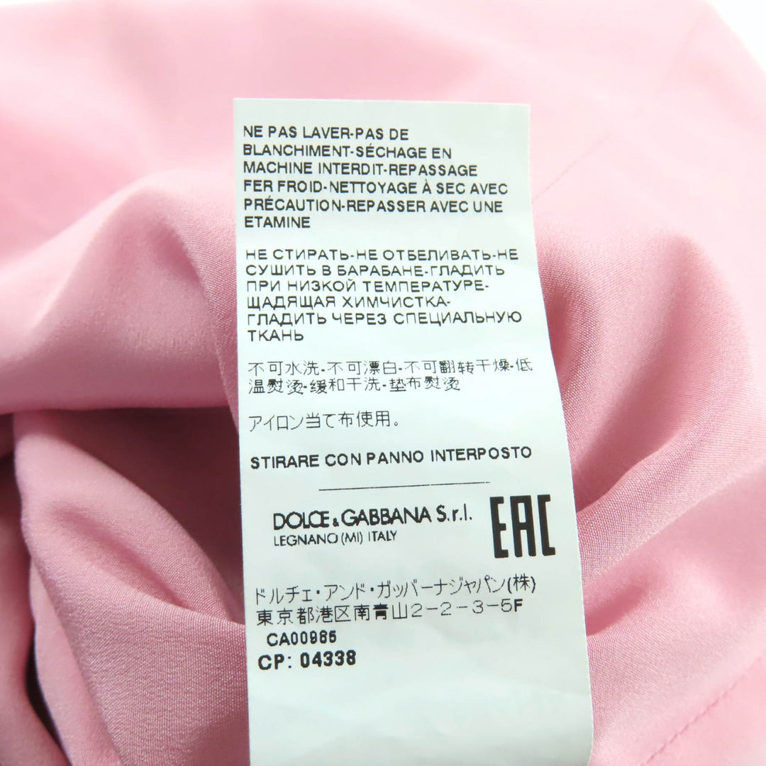Excellent DOLCE&GABBANA one piece Floral print silk top silk 36 F6GAVT/FSA7G