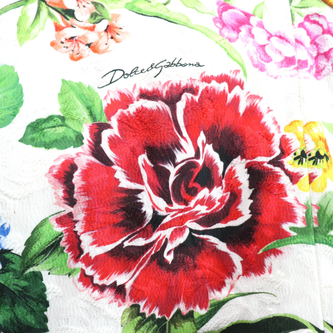Excellent DOLCE&GABBANA coat Floral print Multi cotton Women 36 F0AG8T/FSFOA