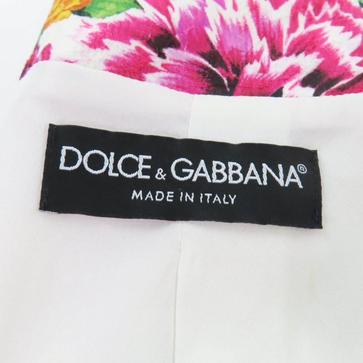 Excellent DOLCE&GABBANA coat Floral print Multi cotton Women 36 F0AG8T/FSFOA