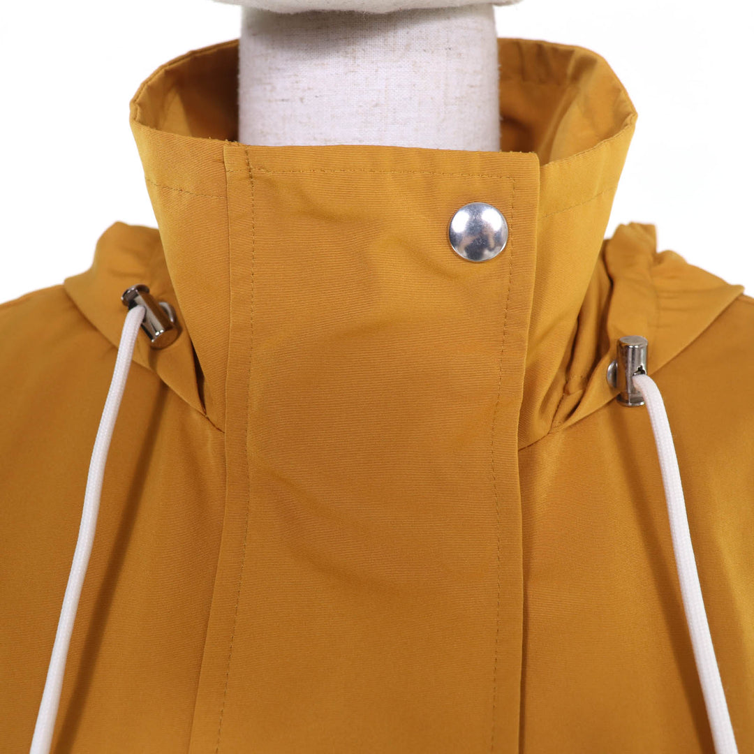 Excellent nagonstans Memory Grosgrain Flare Mod Coat yellow 36 470ES130-0370
