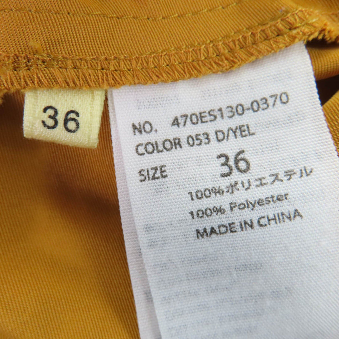 Excellent nagonstans Memory Grosgrain Flare Mod Coat yellow 36 470ES130-0370