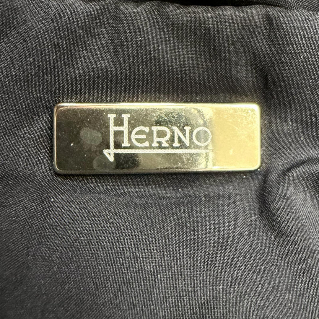 Great Herno down coat DIAGONAL WOOL AND NUAGE PARKA black wool Women 38 PI0848D